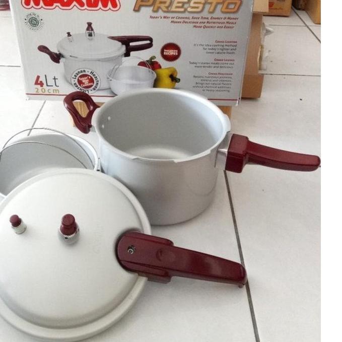 【Flash Sale 3.3】 b-8 >> Maxim Panci Presto 20 Cm 4 Liter / Pressure Cooker .,..,.,.,.