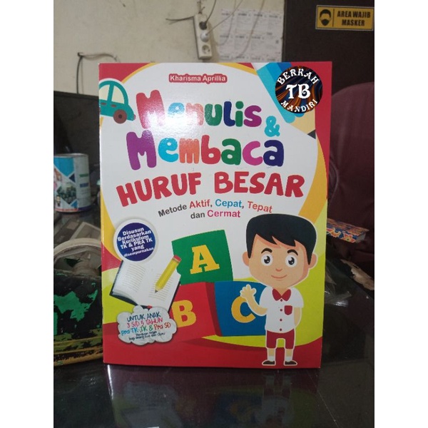 Buku Menulis &amp; Membaca Huruf Besar (21×29cm)