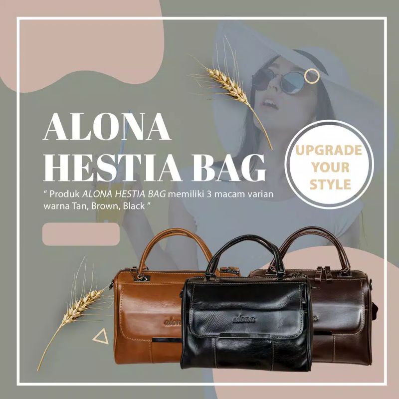 Tas Selempang Wanita Alona Hestia Bag Tas Kulit Asli [Ori Alona Leather]