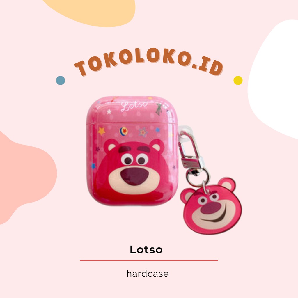 [READY STOCK] Case Airpods Gen 1/2 Lotso Toy Story / Airpods Case / Hardcase Airpods kartun /Airpods
