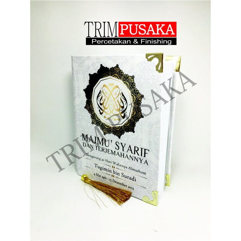 Cetak Buku Yasin Majmu Syarif Cover Costum