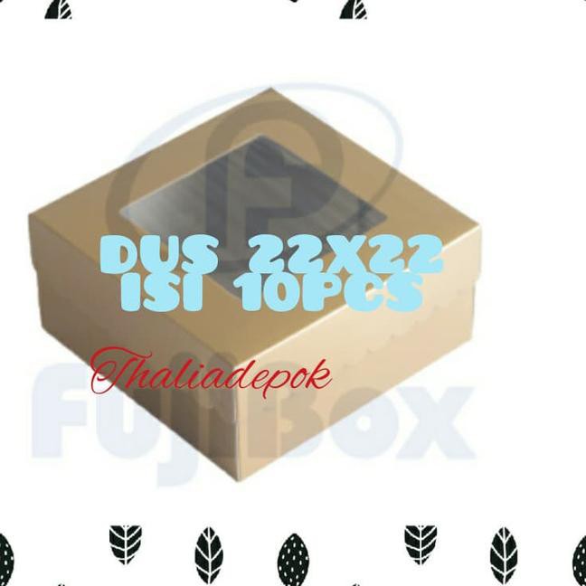 

V4A7 Fuji dus 22x22x10cm isi 10pcs, dgn mika transparant,cantik, kokoh ❤️C3