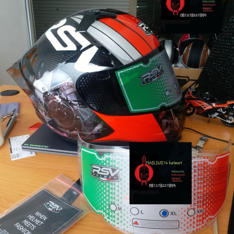 rsv helmet ff500 machine paket ganteng