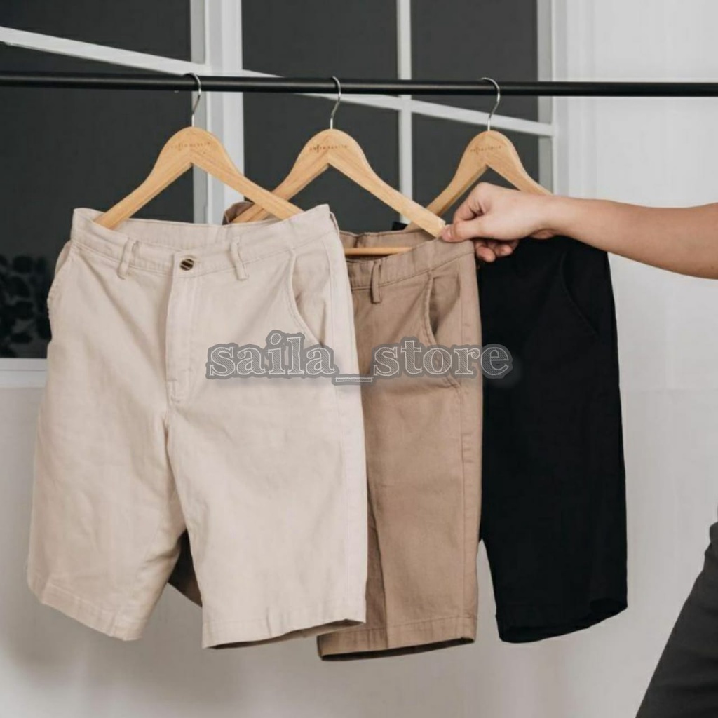 Celana Pendek Pria Chino Distro Dewasa Chinos Santai Original Premium