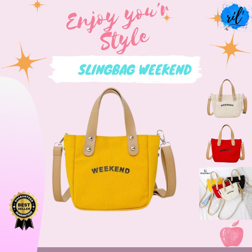TAS SELEMPANG WANITA TAS WANITA WEEKEND SLINGBAG WEEKEND SLINGBAG WANITA WEEKEND 57