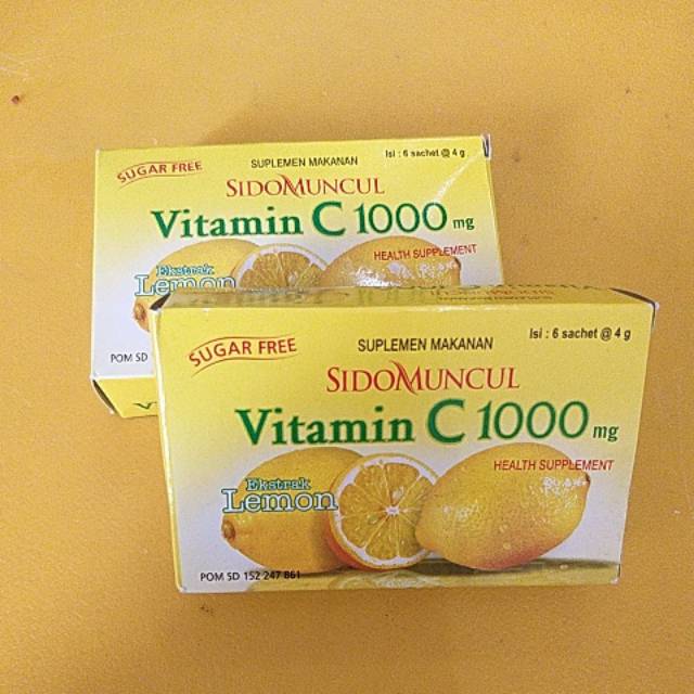 Vitamin C 1000 Mg Sidomuncul Sisa 5 Saset Aja Harga Pcs Ya Yang Box Habis Shopee Indonesia