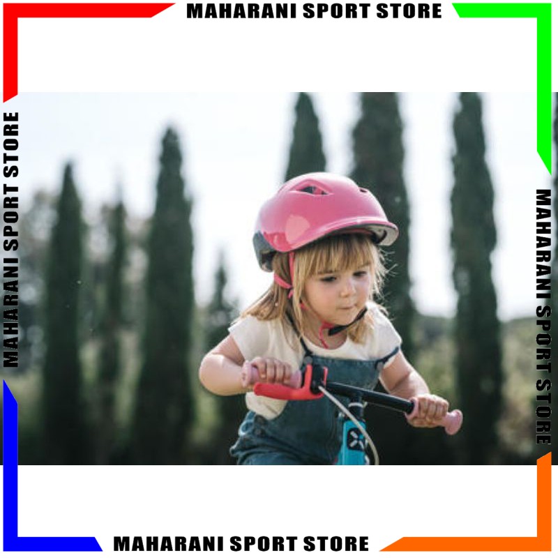 Helm Bersepeda Anak Cewek BTWIN 500 Usia 3-10 Tahun Warna Pink