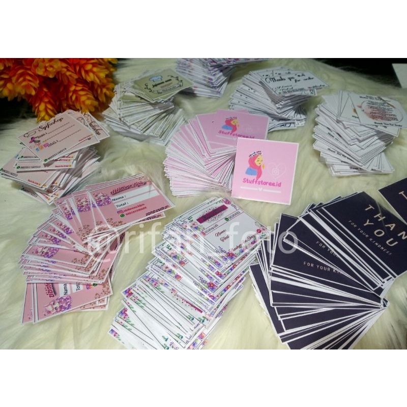 

stiker olshop murah isi 105lembar + Desain