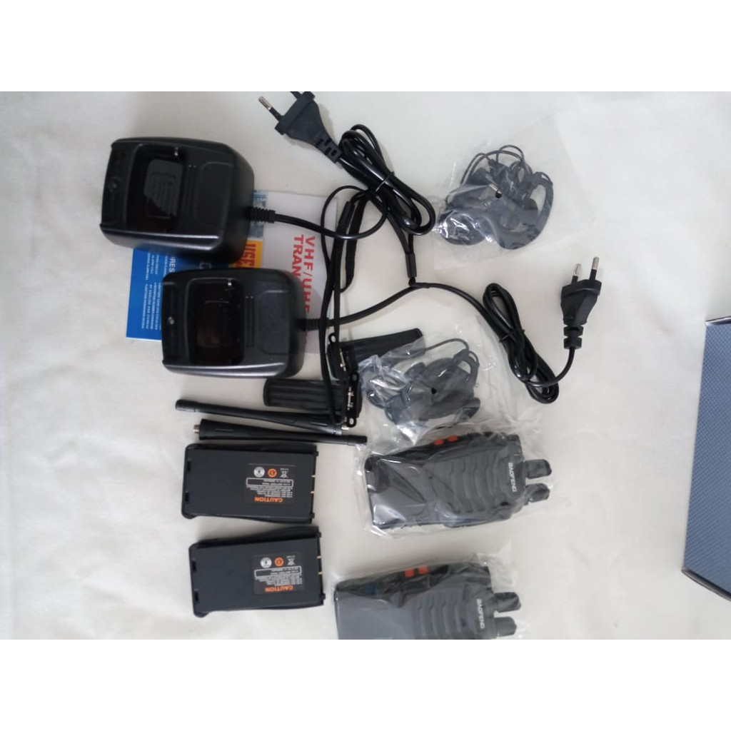 HT Baofeng BF 888S  2 in 1 Single Band UHF Bao feng BF-888S 888 S Radio Komunikasi Walkie Talkie