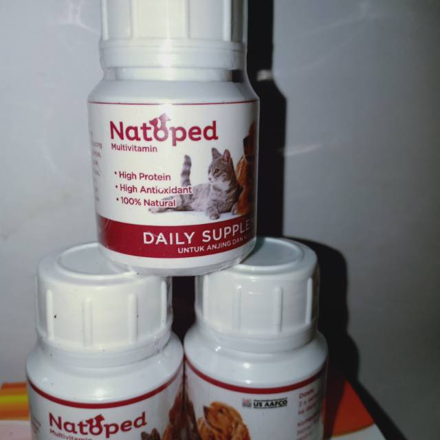 natoped cat vitamin harian lesu sakit obat anjing nafsu makan luka2