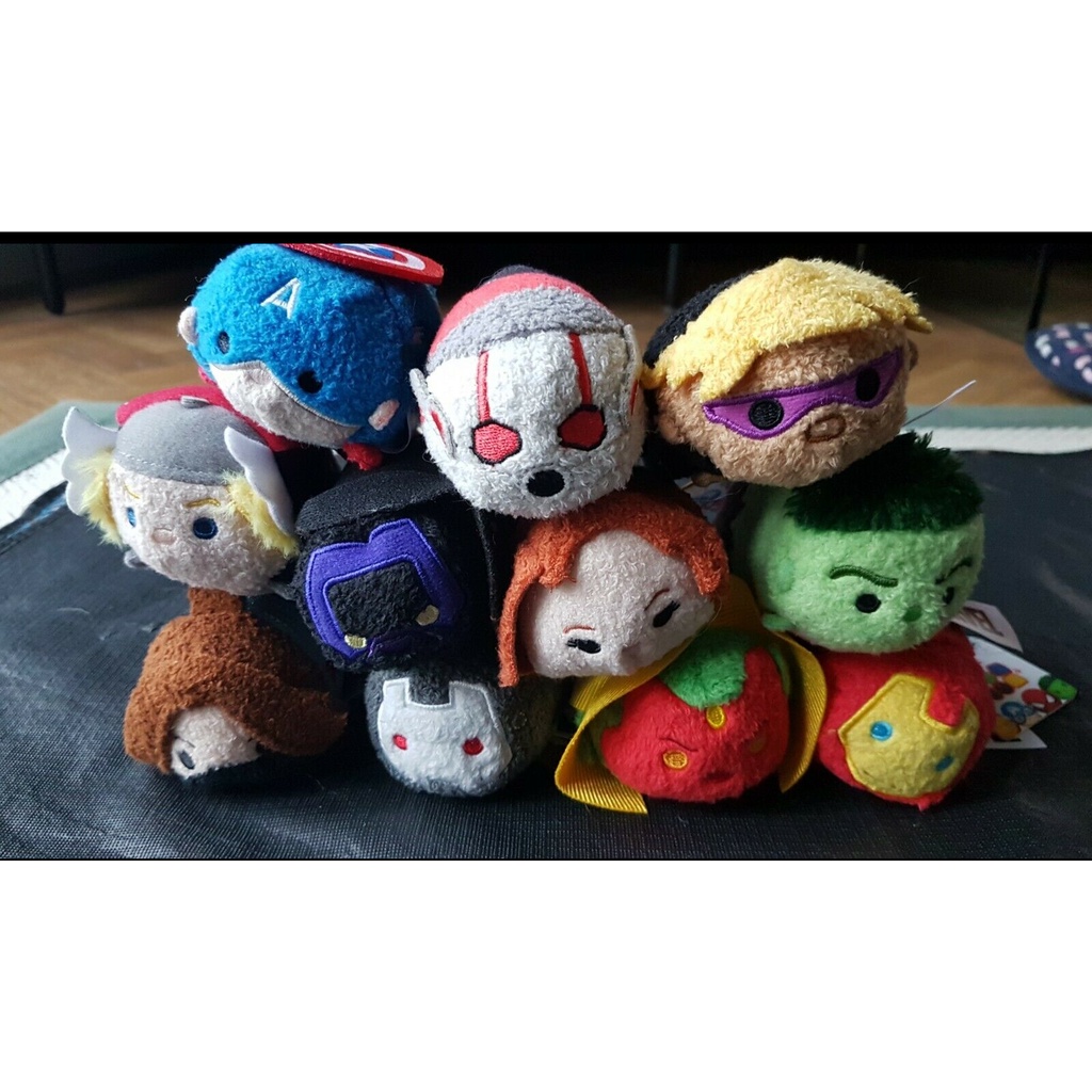 Mainan Tsum Plush Toy Doll The Avengers Spiderman Loki Captain America Ironman Beranak