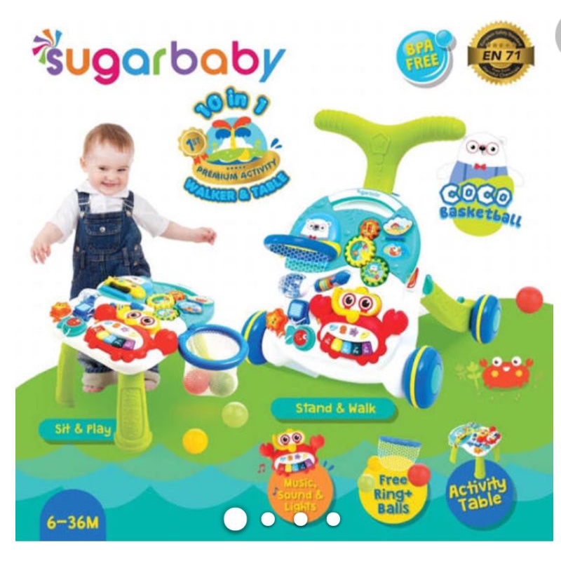 push walker sugar baby 10 in 1 preloved