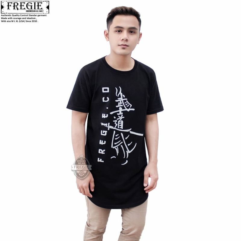 Kaos Longline Pria atau Wanita Original Fregie/ Streetwear Samurai