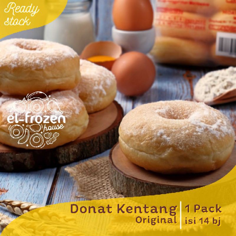 

Donat Kentang Original Free Gula Halus Cukup Dipanggang Hemat Minyak Makanan Beku Frozen Food