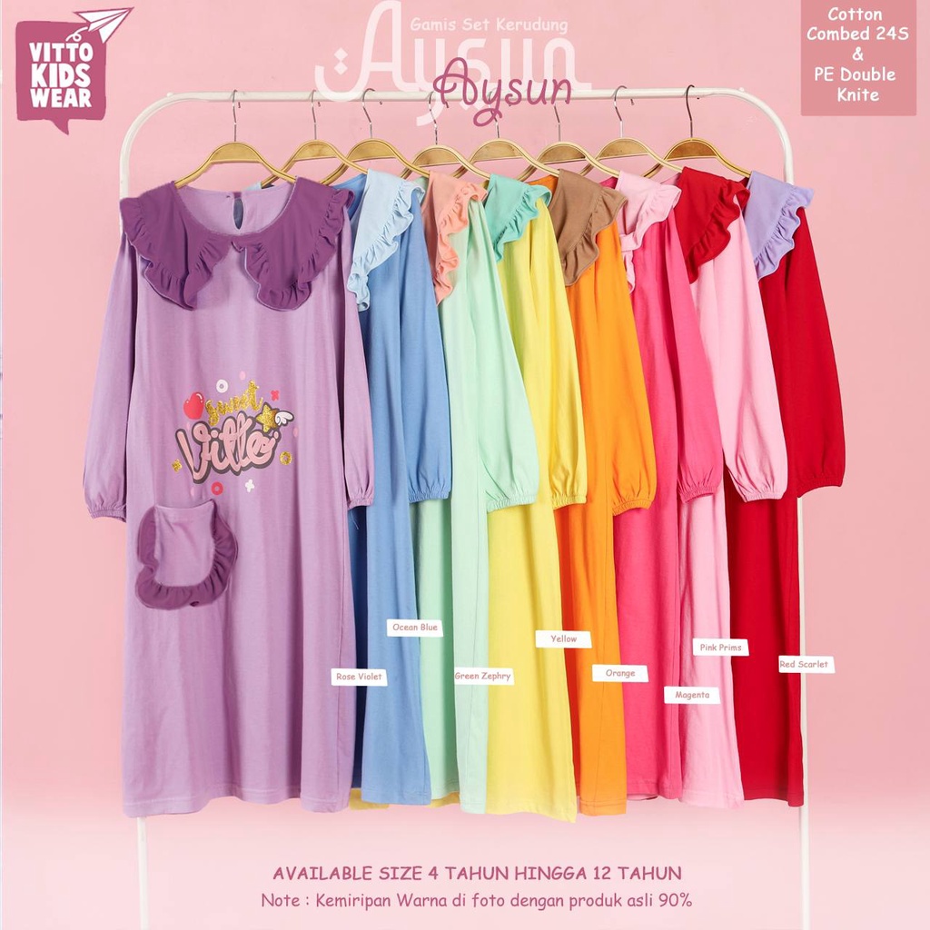 Gamis anak Set aysun by Vitto