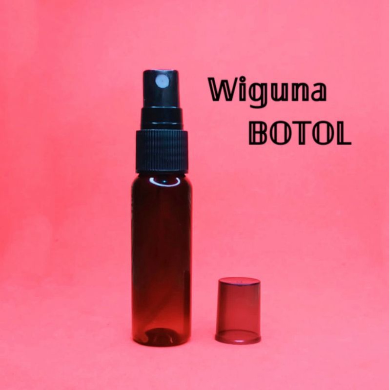 Botol Spray 30ml Amber / Botol 30ml Amber Tutup Spray Hitam Smoke