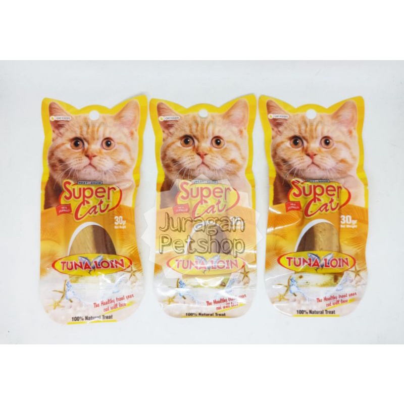 LOIN Daging Supercat 30gr | Super Cat Loin Snack Kucing | Supercat Loin 30gr