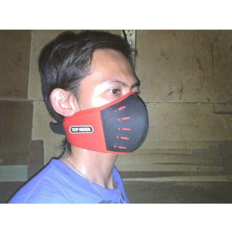 Top Rider Masker - Masker Penutup Hidung dan Mulut - Masker Cegah Debu Polusi dan Virus