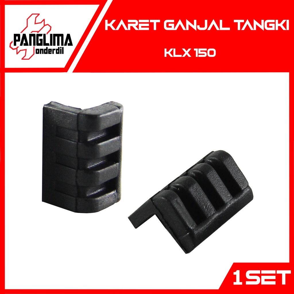 Karet Ganjal Tangki Kawasaki KLX 150 Ganjelan-Ganjel-Ganjalan-Bantalan Tengki-Tank-Tenk-Teng Bensin-Minyak