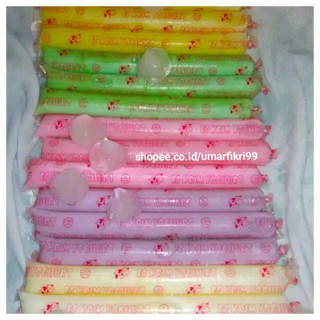 100 pcs plastik es yoghurt / plastik es krim yoghurt