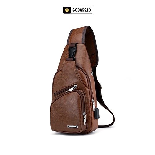 Tas pria selempang slempang wasitbag kulit selepang slepang selpang waitbag waitsbag sligbag slingba