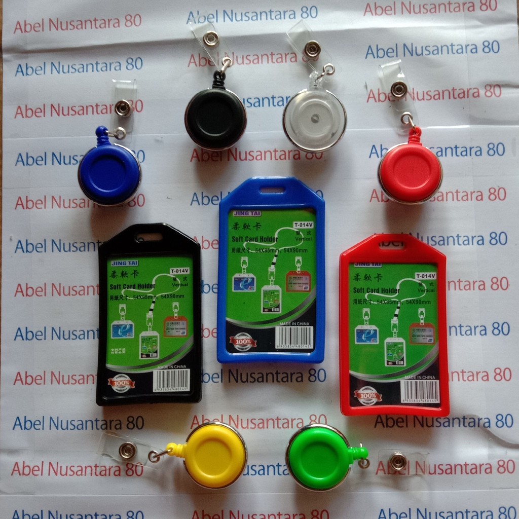 

Paket Casing ID Card Karet 1 Sisi dengan YoYo ID Putar Beragam Warna