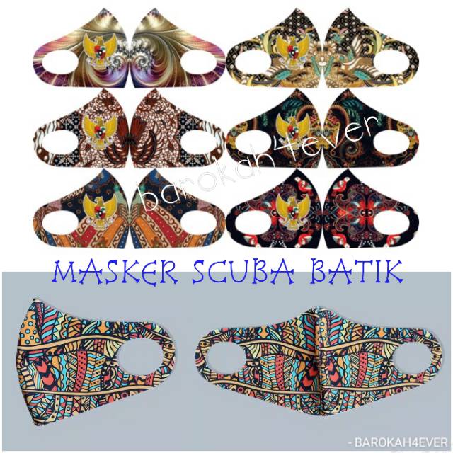 Masker Scuba Motif KEMERDEKAAN