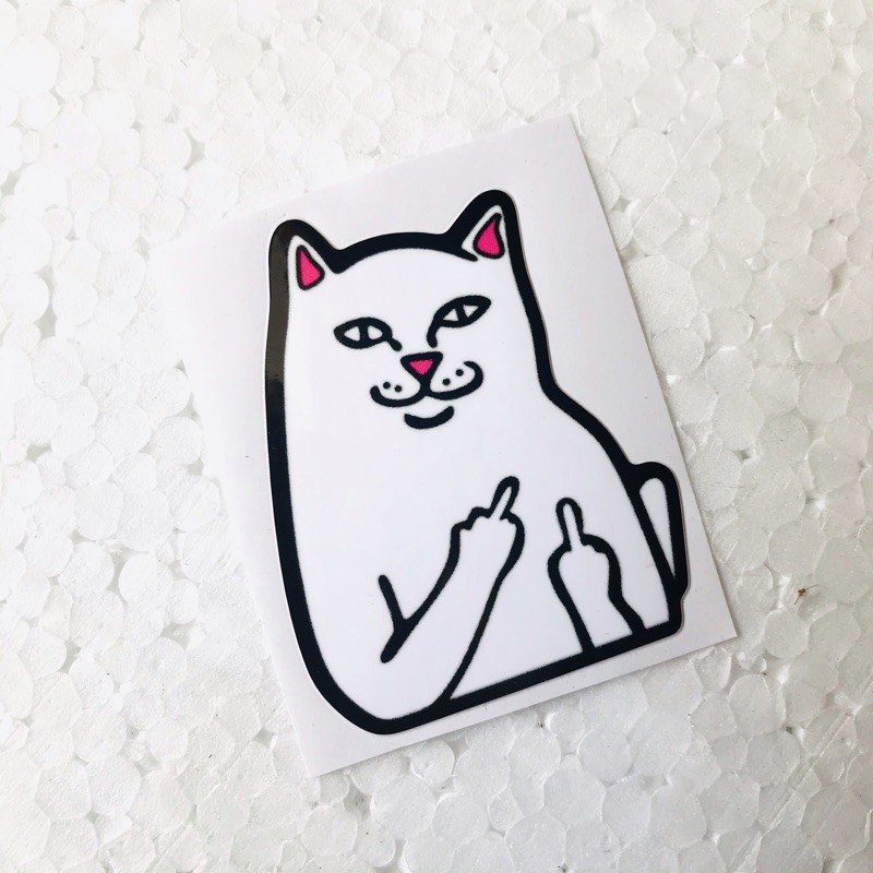 Stiker Kucing Ritrama Cutting Laminasi Glossy  Shopee Indonesia