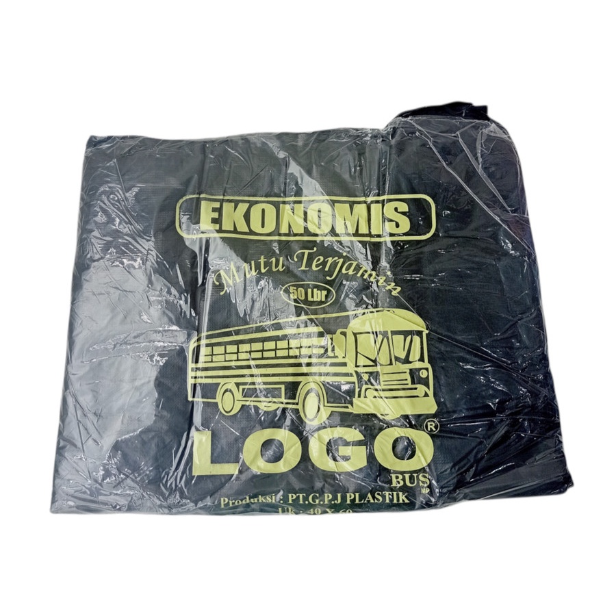 PROMO Kantong Sampah Hitam LOGO Ukuran No.40x60cm Kantong sampah Hitam- Perlengkapan Rumah Tangga Kantong Plastik St