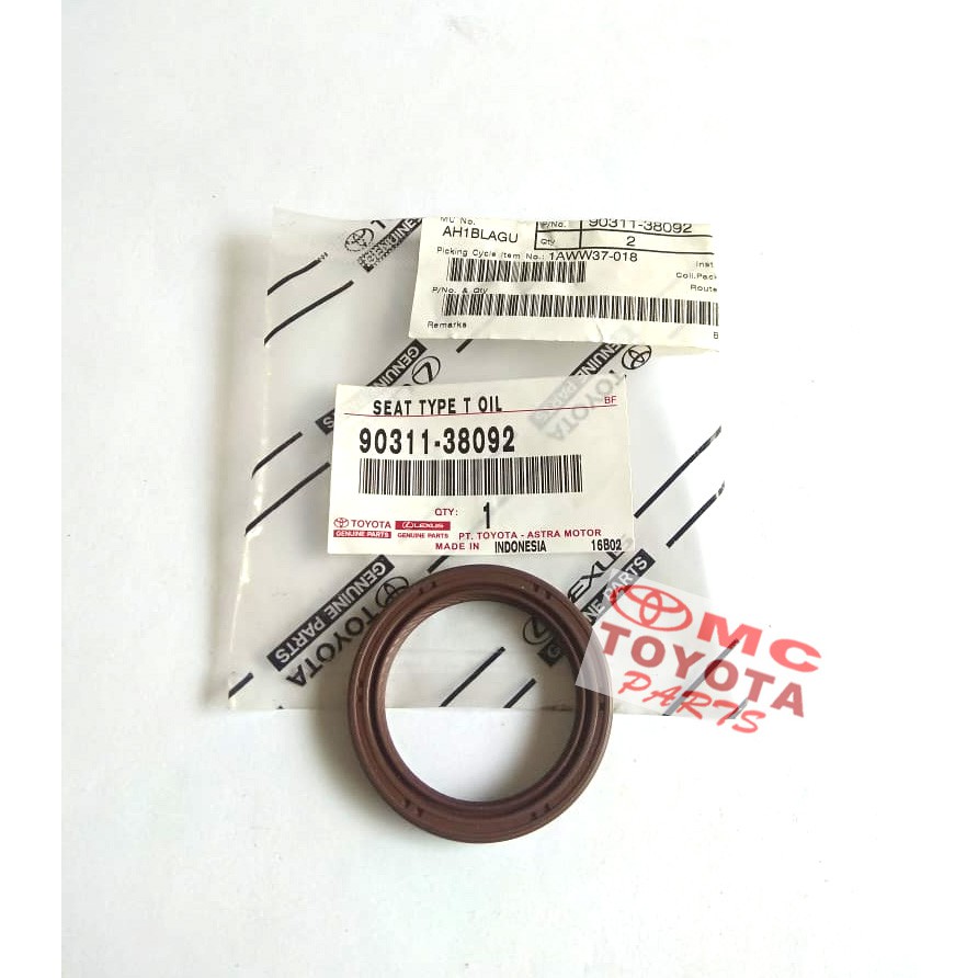 Seal Oil Oli Timing Crankshaft Krek Kruk Ker As Agya Alya 90311-38092