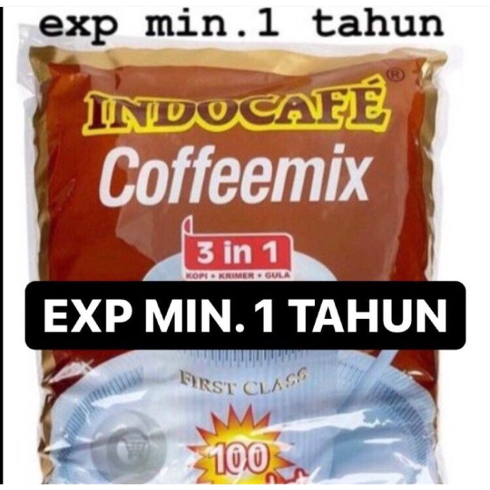 

INDOCAFE COFFEEMIX (100 SACHET X 20 GRAM) / INDOCAFE 100 / COFFEMIX