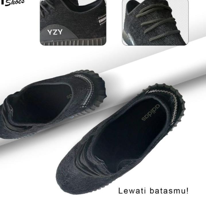 Harga Murah.. Adidas Hitam Sepatu Hitam Polos Sepatu Sekolah Sepatu Pria Wanita Sepatu Kerja Sepatu 