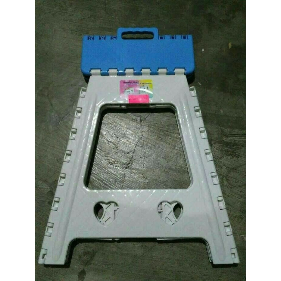 kursi lipat plastik tinggi 46cm plastik kokoh kuat