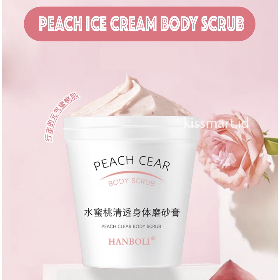 HANBOLI Peach Clear Body Scrub Ice Cream 200 ml XX032