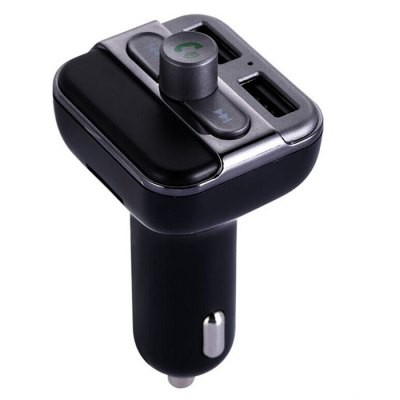 BT20 Bluetooth Car Dual USB Charger MP3 WMA Audio Transmitter Hands-free Call 5V 3.4A