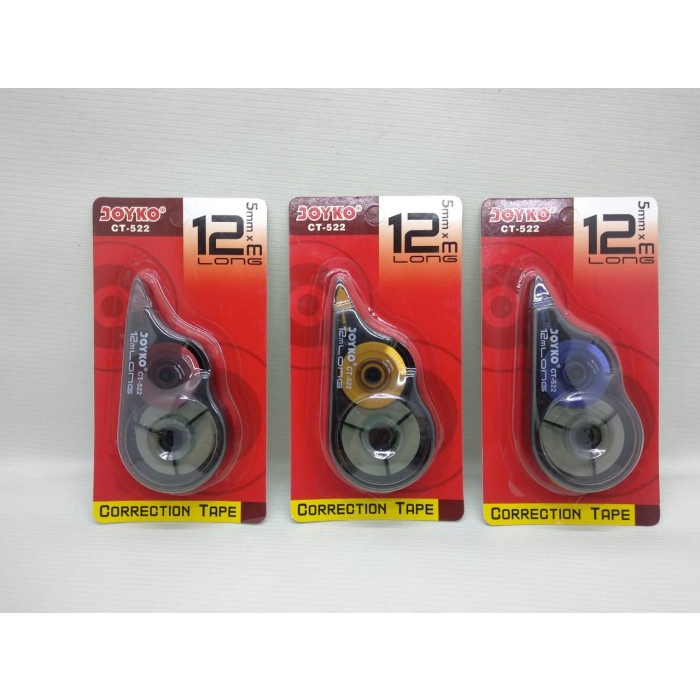 

Promo Correction Tape/ Tipx Kertas / Pita Koreksi Joyko CT-522 .b;
