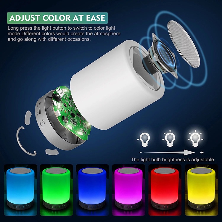 Speaker Portable Lampu Sentuh Smart Touch Lamp Bluetooth CL671