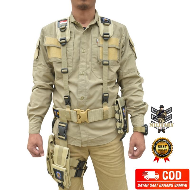 PERLENGKAPAN SATPOL PP MURAH / KOPEL SET SATPOL PP / ASESORIS SATPOL PP / PERLENGKAPAN POLISI