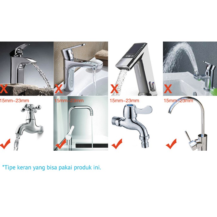 ST-202 Penyambung Kran Air Cuci Piring / Pancuran Water Filter Splash