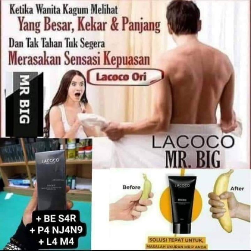 Lacoco Mr BIG  ASLI original memperbesar alat v dan