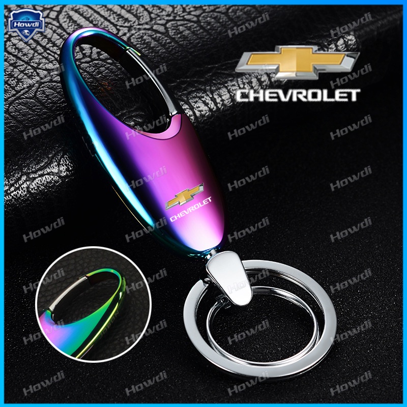 Gantungan Kunci Bentuk Waterdrop Bahan Stainless steel Dengan logo Untuk Chevrolet