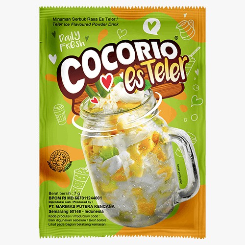 

ES PUTER SERBUK MINUMAN BUBUK COCORIO RASA BARU 1 RENCENG 10 SACHET