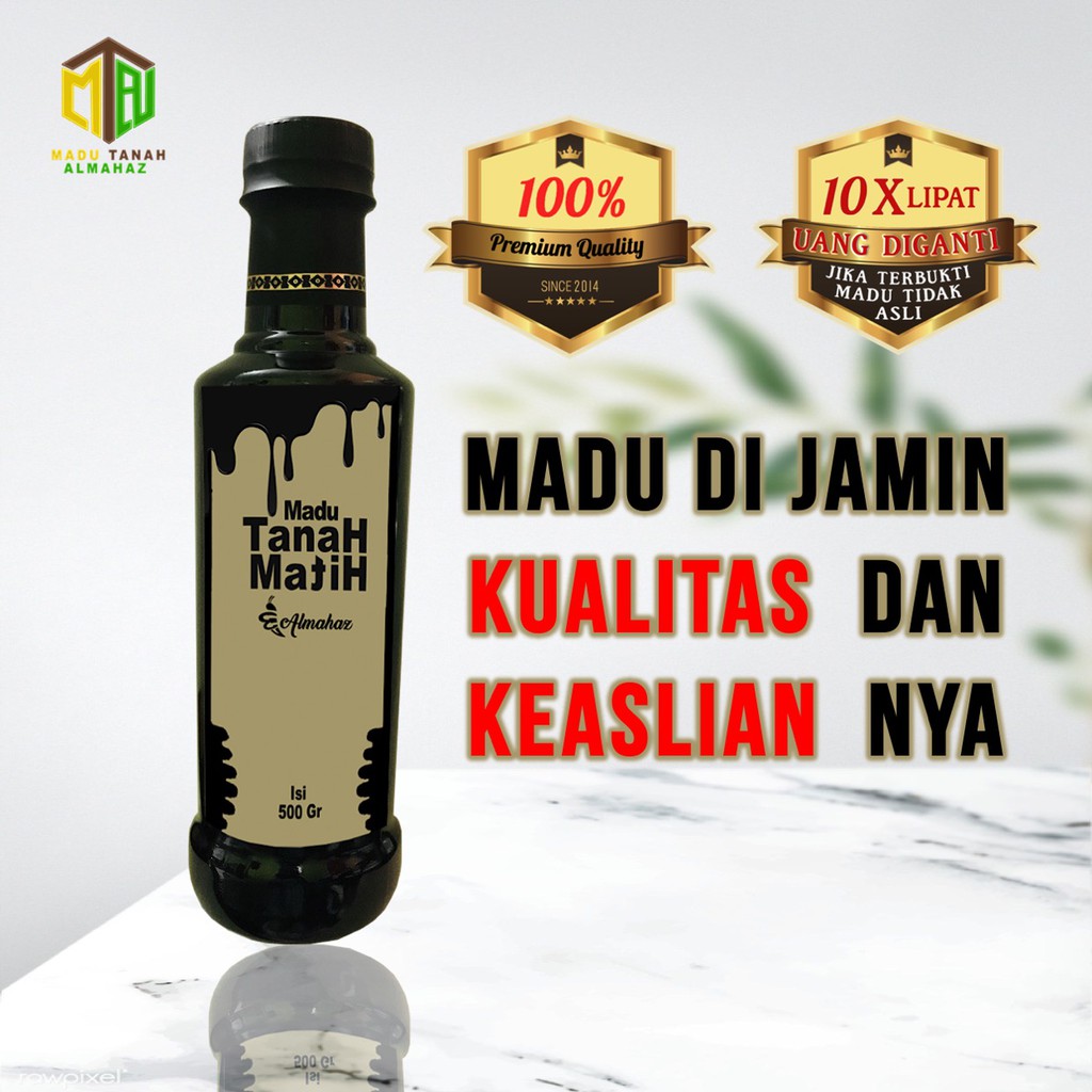 Madu Tanah Hitam Almahaz Madu Hitam Pahit Madu Pahit Plus Madu Tanah Matih 500 Gr