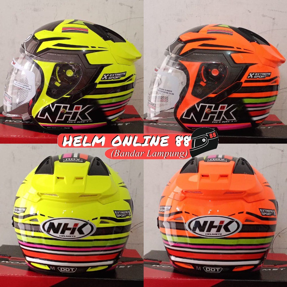 Helm NHK R1 Fluo Double Visor NHK R1 Motif