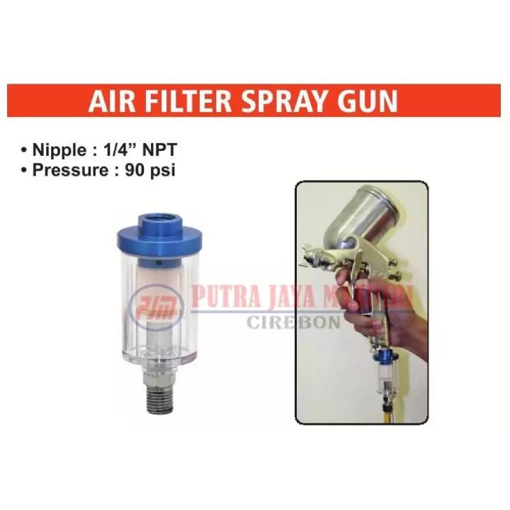 Air Filter 1/4'' Saringan Spray Gun / Saringan Udara 1/4'' Untuk Spray Gun