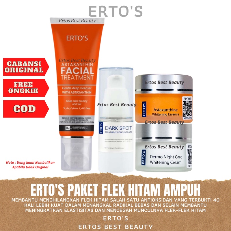 Jual Ertos Paket Flek Hitam Di Wajah Dan Kusam Ampuh Facial Treatment