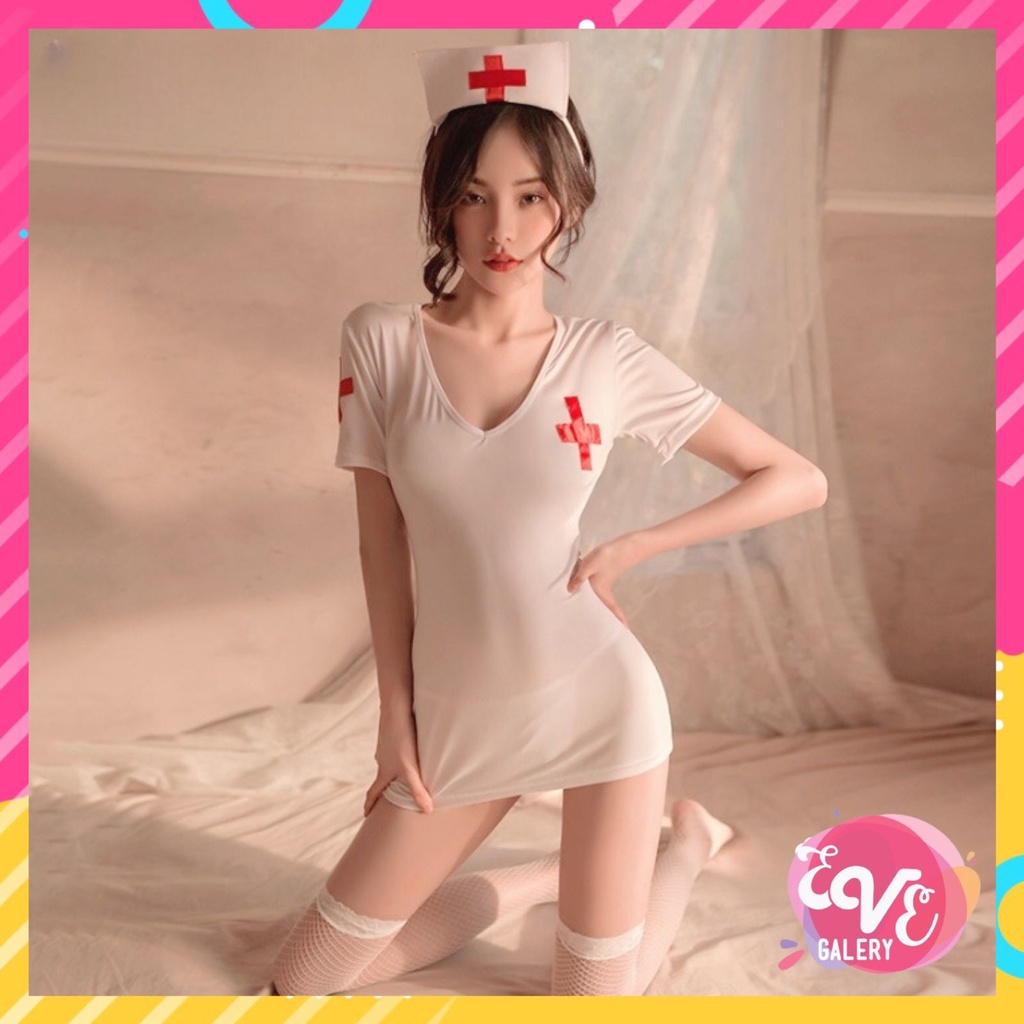 Ɛѵҽ Sexy Lingerie Wanita Cosplay Perawat Seragam Costume Sexy Nurse Setelan Erotis 1275