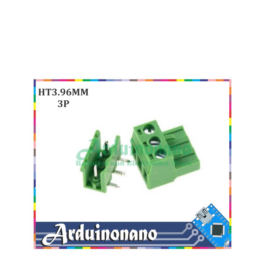 konektor green HT3.96mm 3p TEKUK terminal block connector HT 396 pair