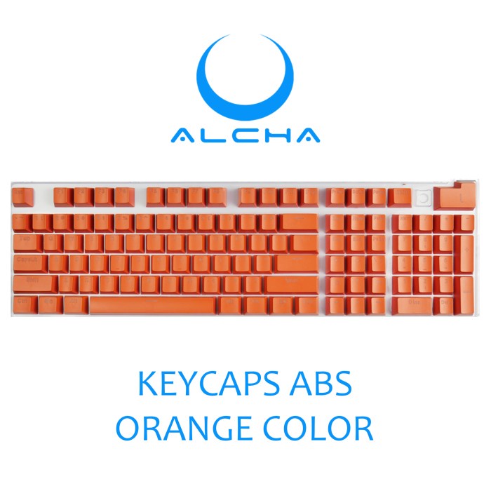 ALCHA KEYCAPS ABS DOUBLE SHOT BACKLIT MECHANICAL KEYBOARD 104 KEY - RANDOM