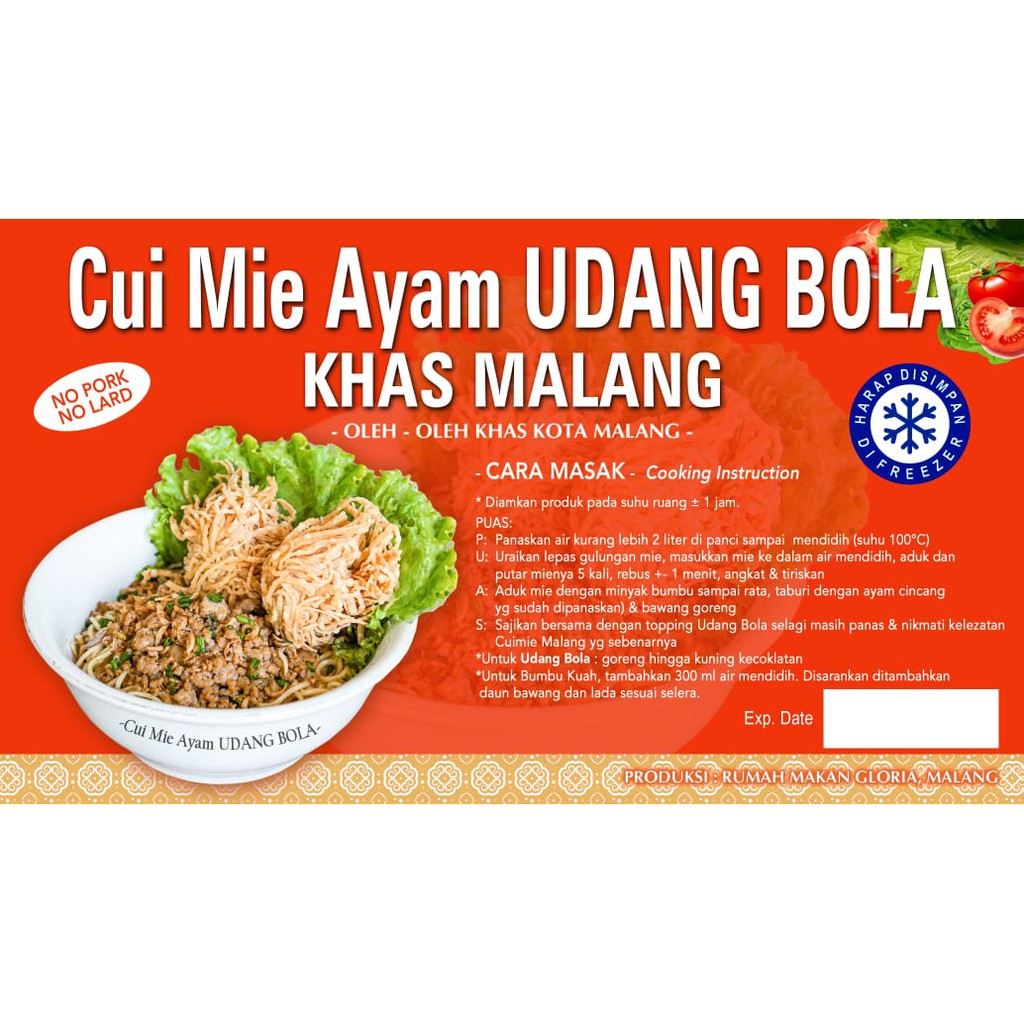 

Cui Mie Ayam Udan Bola Gloria
